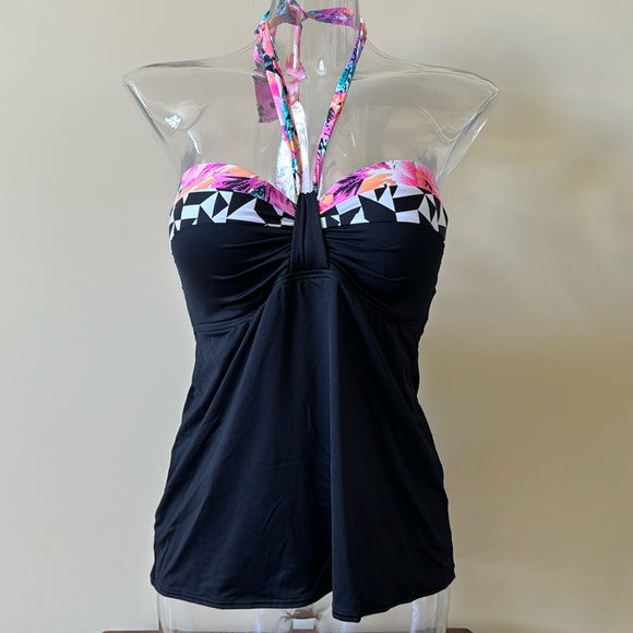 Coco Reef Tankini top with underwire and molded D-cups in 2 sizes available NWT - Picture 1 of 9